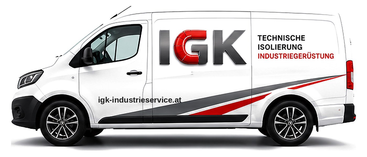 Transporter der IGK Industrie Service GmbH in der Firmenbeschriftung